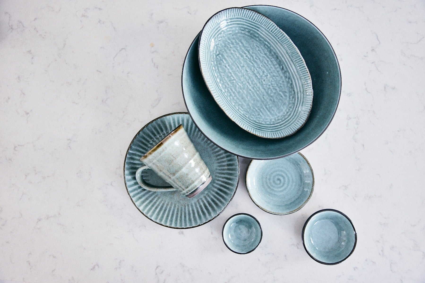 Bahne Interior Birch tallerken, stentøj, grå - Ø27 cm - Bahne